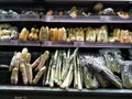 All vegetables display on market