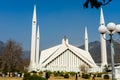 A beautiful view of shah Faisal mosque Islamabad, Pakistan Royalty Free Stock Photo