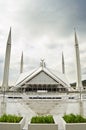 Shah Faisal Mosque Islamabad Royalty Free Stock Photo