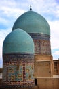 Ancient nercopolis Shah-i-Zinda. Islamic, ensemble. Royalty Free Stock Photo