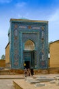 Shah-I-Zinda memorial complex, necropolis in Samarkand, Uzbekistan.