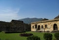 Shahar Ki Masjid or City Mosque  and Pavagarh Hill at Champaner Gujarat India Royalty Free Stock Photo