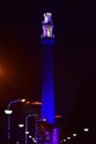 Shaheed Minar of Kolkata at night Royalty Free Stock Photo