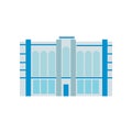 Shaheedh Hussain Adam Building Male flat icon. Republic square. Maldives architecture. Isolated vector illustration