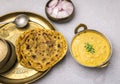 Shahi paneer in a bowl with roti or naan for lunch Royalty Free Stock Photo