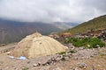 Shahsavan nomad tent in Mount Sabalan Volcano , Iran Royalty Free Stock Photo