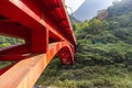 Shakadang bridge over the Liwu River at the entrance of the Shakadang Trail, one of many stunning hiking trails in the Taroko