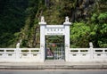 Shakadang trail entrace gate in taroko gorge in Taiwan