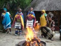 SHAKALAND, SOUTH AFRICA - CIRCA NOVEMBER 2011: Unidentified Zulu dancers