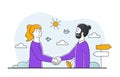 Shake hands concept Royalty Free Stock Photo