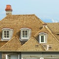 Shake Roofing New Home House Royalty Free Stock Photo