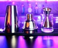 Shaker and bar inventory Royalty Free Stock Photo