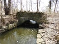 Watervliet Shaker Heritage grist mill stone bridge design Royalty Free Stock Photo