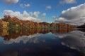 The Shaker Lakes, Cleveland, Ohio, in Autumn Royalty Free Stock Photo