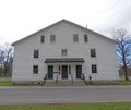 Watervliet Shaker Meeting House triple entry doors Royalty Free Stock Photo