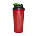 Shaker for protein shakes in vector.