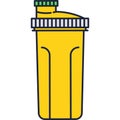 Shaker sport bottle for drink vector icon isolated Royalty Free Stock Photo