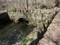 Shaker stone bridge over Shaker Creek Watervliet NYS Royalty Free Stock Photo