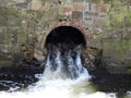 Shaker Gristmill culvert detail in Watervliet Albany NYS Royalty Free Stock Photo