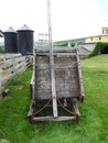 Shaker Antique Field Sleigh in barnyard Royalty Free Stock Photo