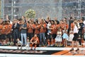 Shakhtar team on a podium