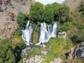 The Shaki Waterfall, on the Vorotan River, Armenia Royalty Free Stock Photo