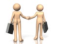 They are shaking hands. Royalty Free Stock Photo