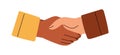 Shaking hands. Business partners handshake. Partnership, deal, agreement, respect and cooperation, professional Royalty Free Stock Photo