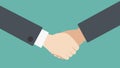 Shaking hands business vector illustration Royalty Free Stock Photo