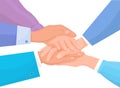 Shaking hands business vector with symbol of success deal, happy partnership, greeting shake Royalty Free Stock Photo