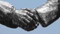 Shaking Hands Statue Royalty Free Stock Photo