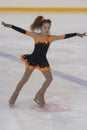 Shakira Abbud from Belarus performs Bronze Class III Girls Free Skating Program Royalty Free Stock Photo