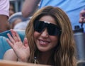 Shakira attends 2024 Miami Open men's singles final match between Jannik Sinner of Italy and Grigor Dimitrov of Bulgaria