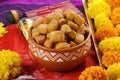 Shakkar pare Shakkarpare shankar pale is a sweet tea time snack food from India, Traditional homemade indian maharashtrian