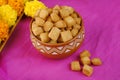 Shakkar pare Shakkarpare shankar pale is a sweet tea time snack food from India, Traditional homemade indian maharashtrian