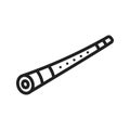 Shakuhachi icon vector image. Suitable for mobile apps, web apps and print media.