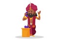 Vector Graphic Illustration of Shakuni Royalty Free Stock Photo
