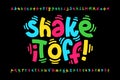 Shaky style font