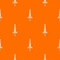 Shaky wheat pattern vector orange