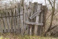 Shaky wooden fence