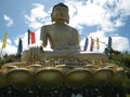 The Shakyamuni Buddha Statue of Karma Choeling monastery closeup Royalty Free Stock Photo