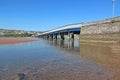 Shaldon Bridge across the River Teign Royalty Free Stock Photo