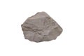 Raw specimen of shale clastic sedimentary rock isolated on white background. Royalty Free Stock Photo