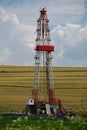 Shale gas drilling rig Royalty Free Stock Photo