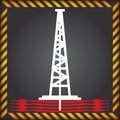 Shale gas label - anti fracking Royalty Free Stock Photo