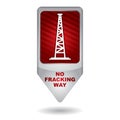 Shale gas tag - antifracking Royalty Free Stock Photo
