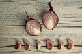 Shallots and Garlic Royalty Free Stock Photo