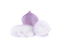 Shallots isolated on white background Royalty Free Stock Photo