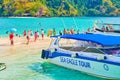 The shallow beach, Ao Nang, Thailand