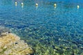 Shallow coastline from Greek Island of Cephalonia.